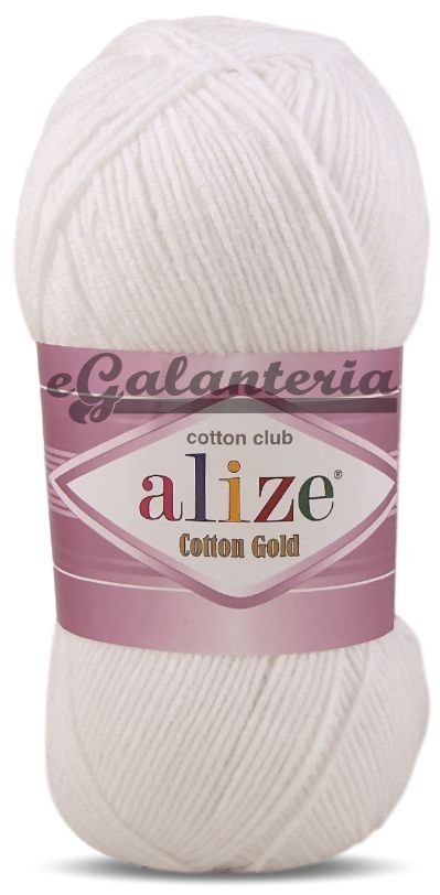 Alize Cotton Gold 55 - snehovo biela