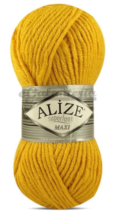 Alize Superlana Maxi 488 - šafránová žltá
