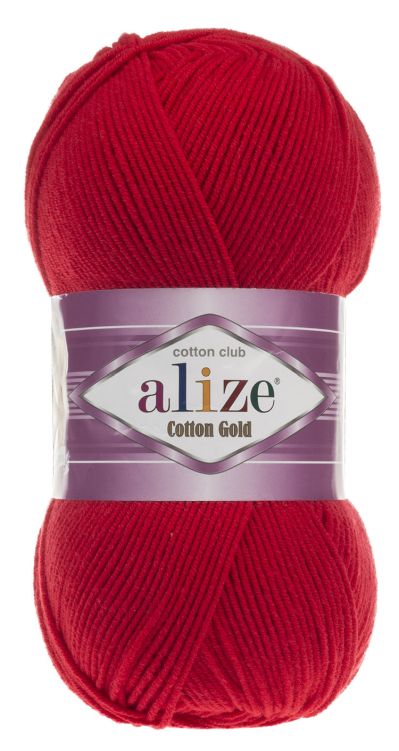 Alize Cotton Gold 56 - červená