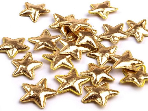 Hviezda 30 mm - zlatá