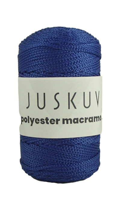 Polyester macrame Juskuv 20 - tmavomodrá