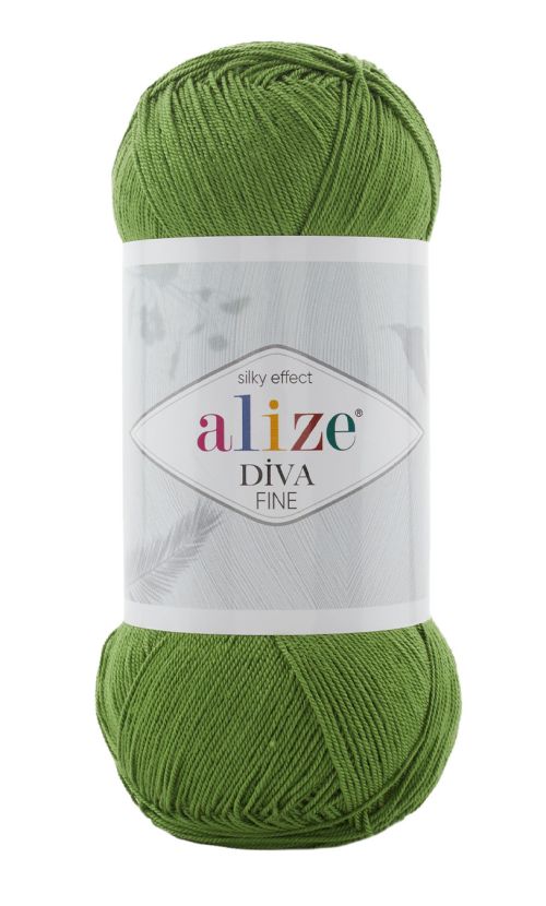 Alize Diva FINE 210 - zelená