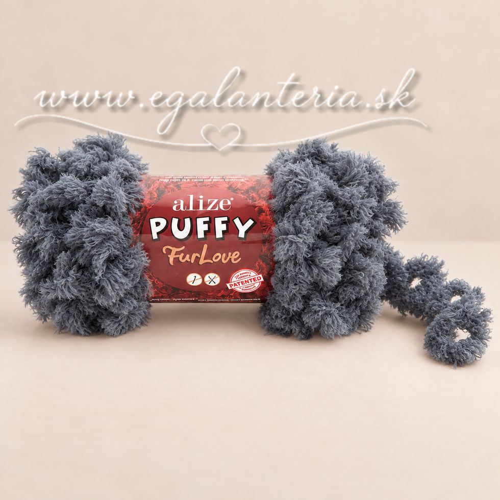 Alize Puffy Furlove 87 - sivá
