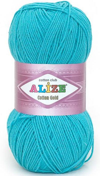 Alize Cotton Gold 287 - tyrkysová modrá