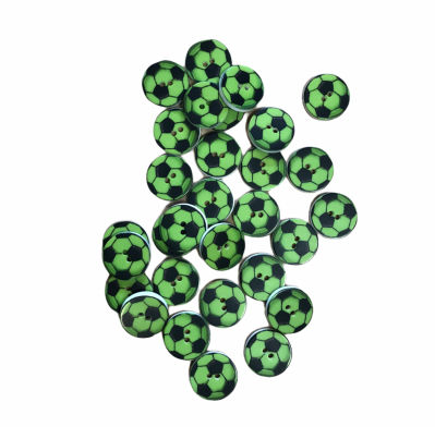 Detský gombík futbalka - zelená