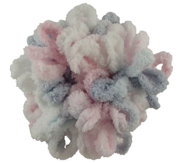 Puffy Color 5864 - sivá, ružová a biela