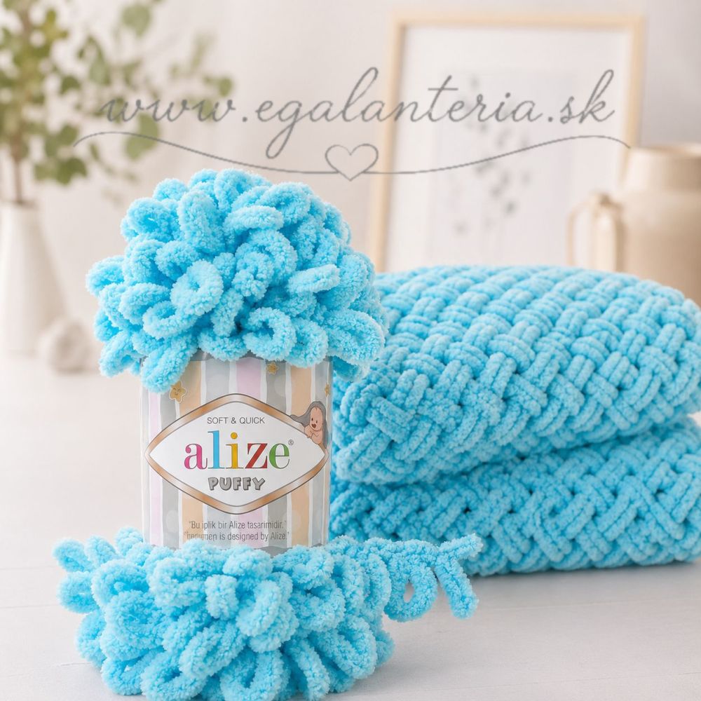 Alize Puffy 287 - modrá