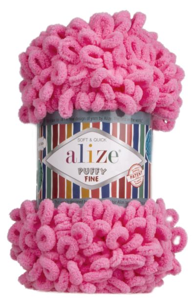 Alize Puffy FINE 121 - ružová cukríková