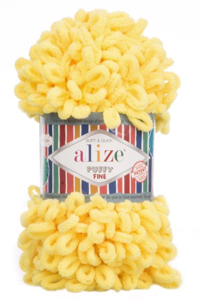Alize Puffy FINE 113 - žltá