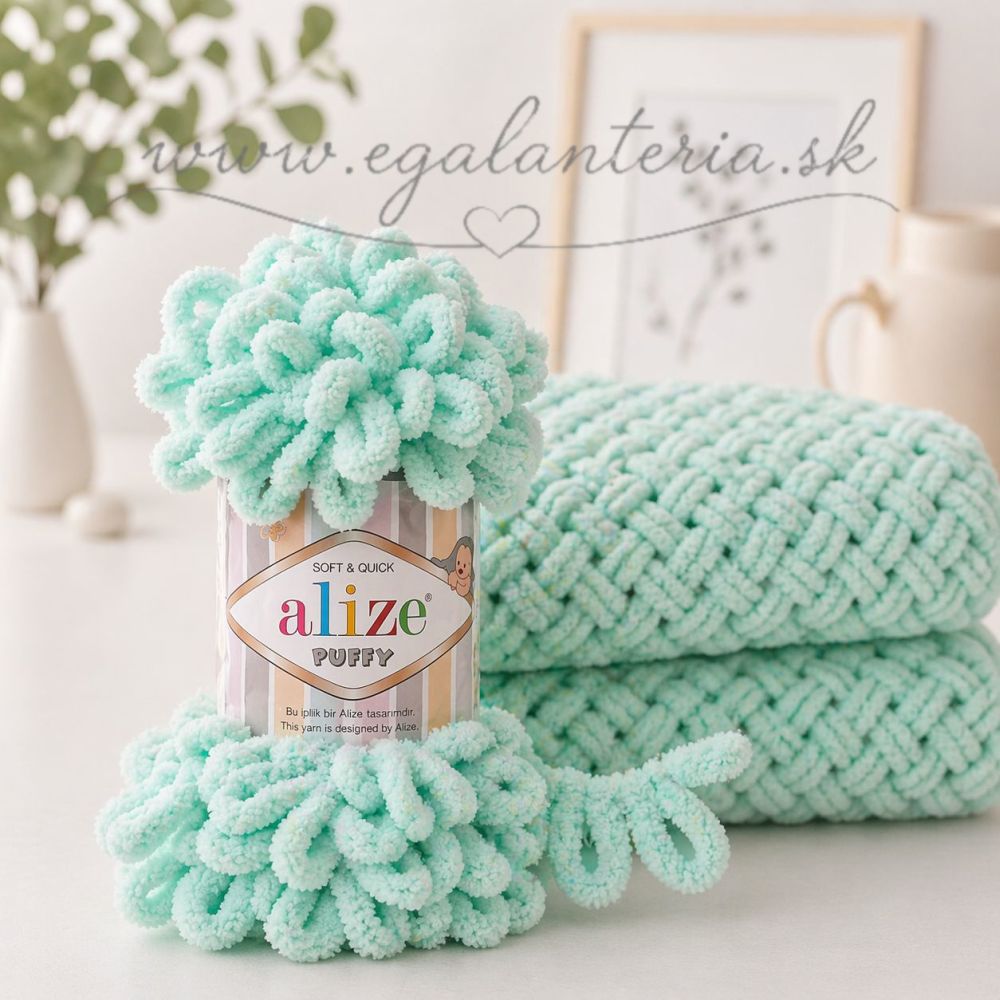 Alize Puffy 19 - mentolová