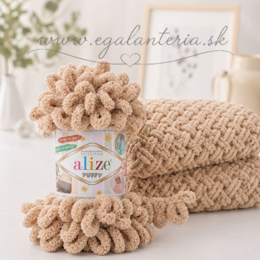 Alize Puffy 262 - svetlá hnedá