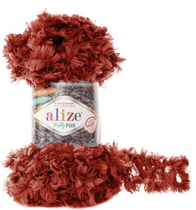 Alize Puffy Fur 6118 - bordová