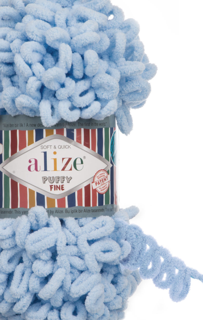 Alize Puffy Fine 218 - modrá