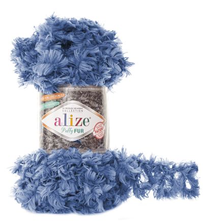 Alize Puffy Fur 6116 - modrá