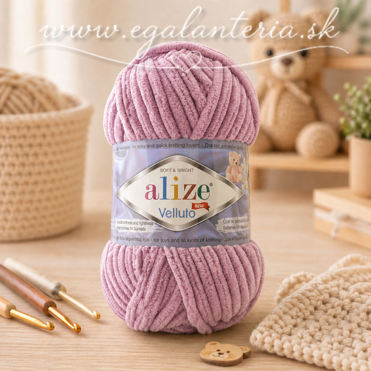 Alize Velluto 98 - tmavoružová