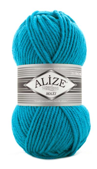 Alize Superlana Maxi 484 - tyrkysová modrá
