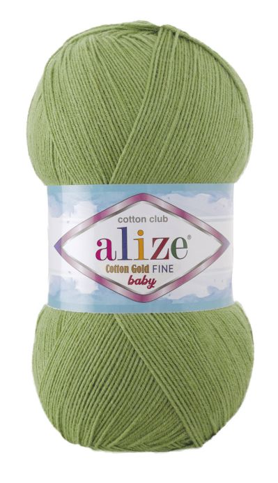 Alize Cotton Gold Fine BABY 485 - zelená