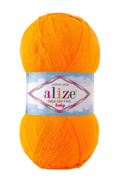Alize Cotton Gold Fine BABY 83 - oranžová