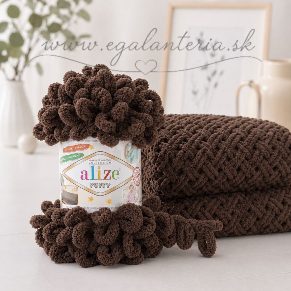 Alize Puffy 534 - čokoláda