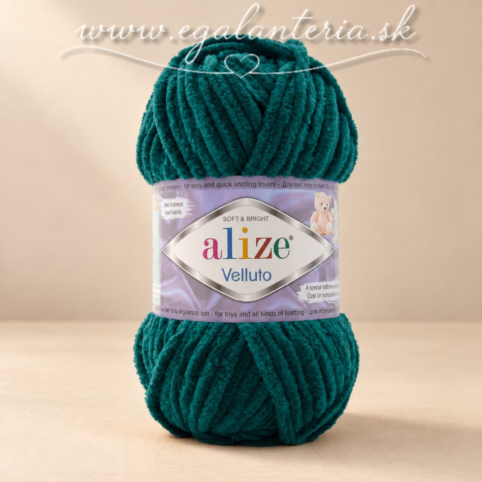 Alize Velluto 426 - vianočná zelená