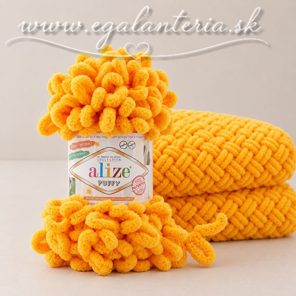 Alize Puffy 14 - tmavá žltá