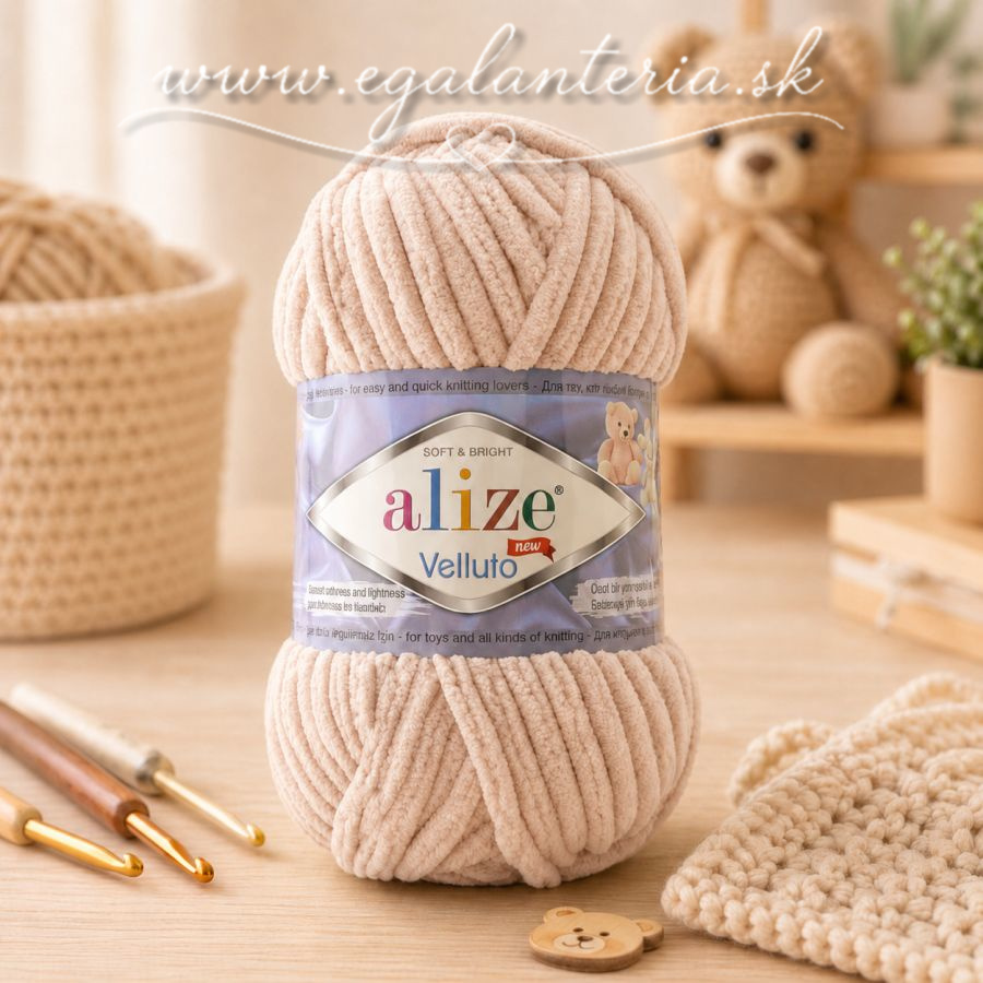 Alize Velluto 889 - medová svetlá