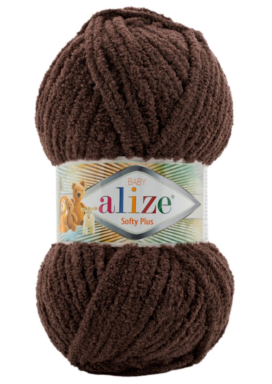 Alize Softy Plus 493 - tmavo hnedá