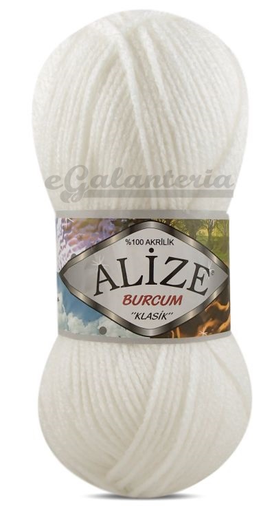Alize Burcum Klasik 55 - biela snehová