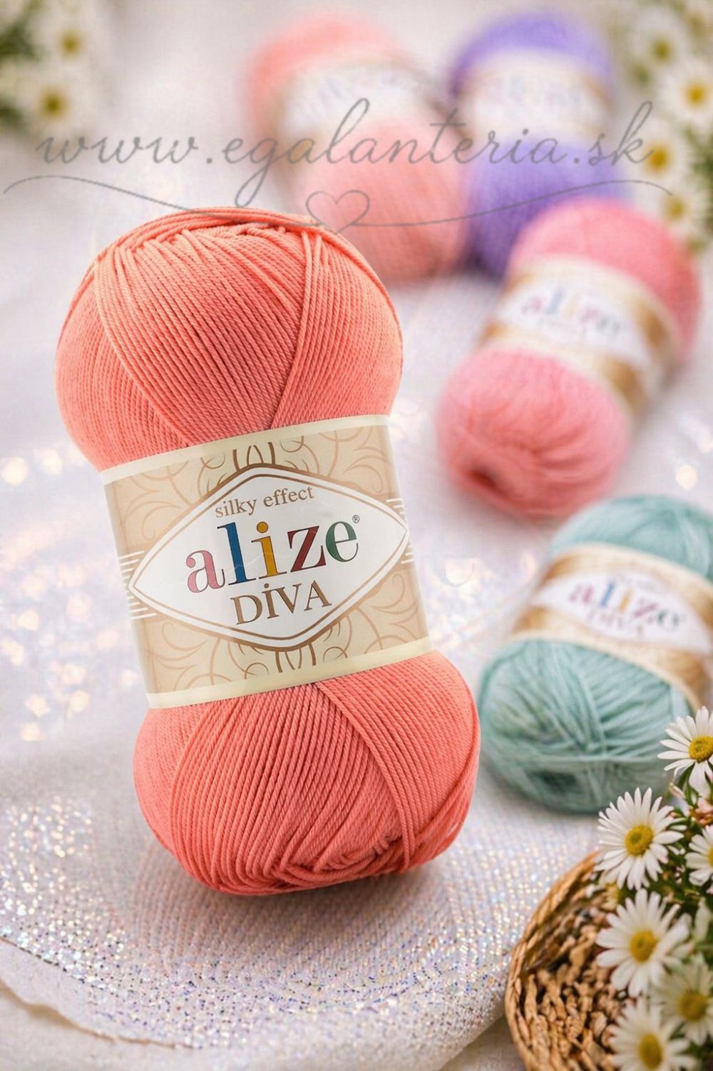 Alize Diva 619 - koralová