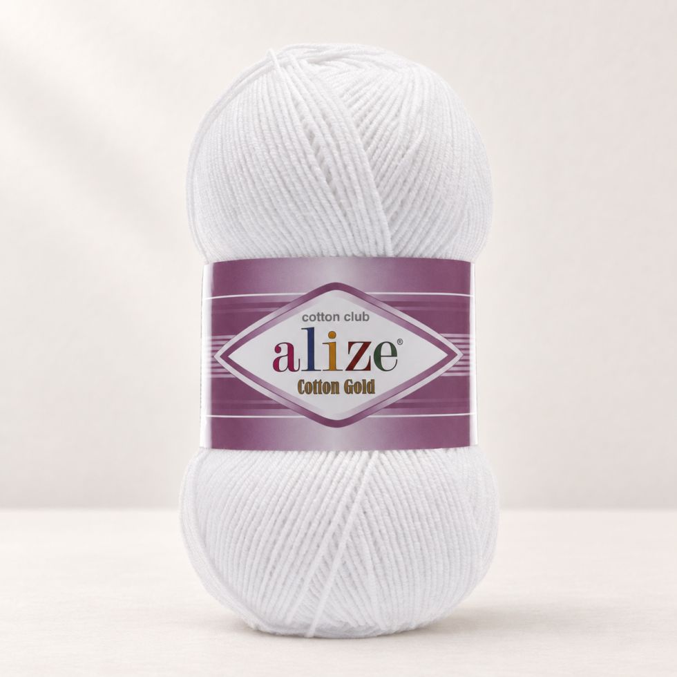 Alize Cotton Gold 55 - snehovo biela