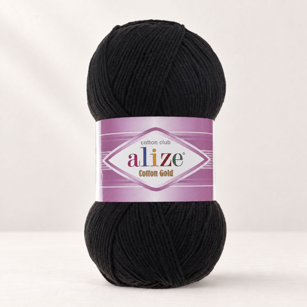 Alize Cotton Gold 60 - čierna