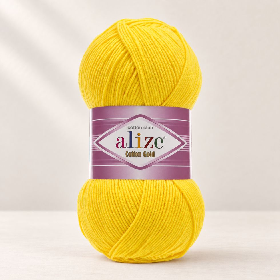 Alize Cotton Gold 110 - žiarivá žltá