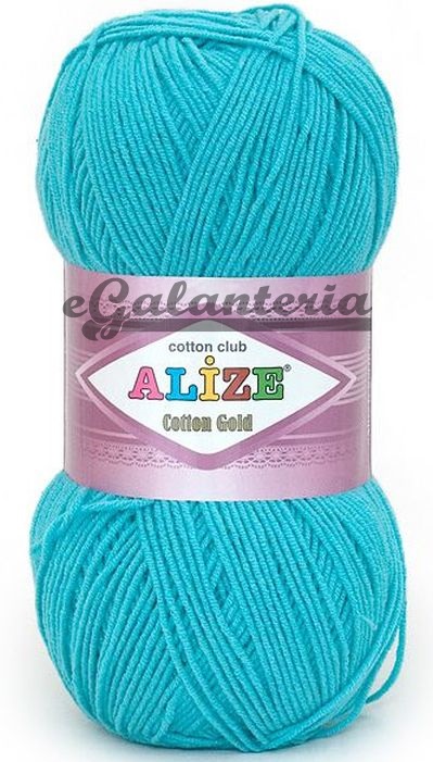 Alize Cotton Gold 287 - tyrkysová modrá