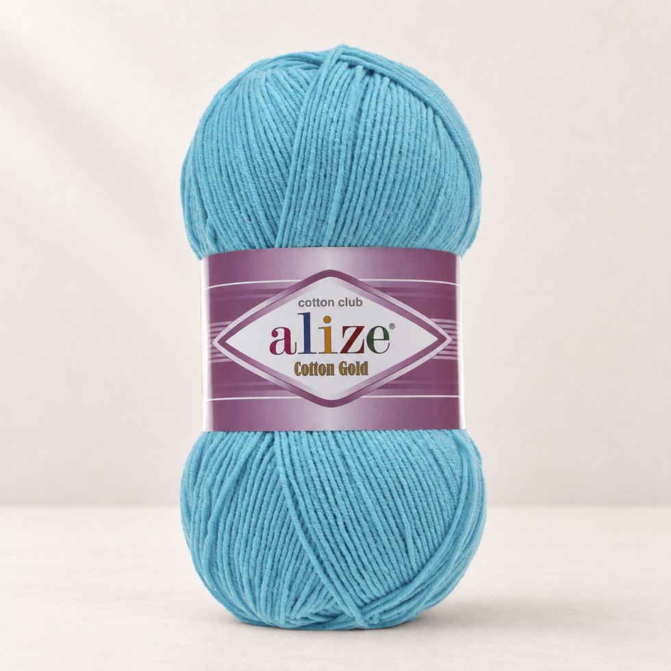 Alize Cotton Gold 287 - tyrkysová modrá