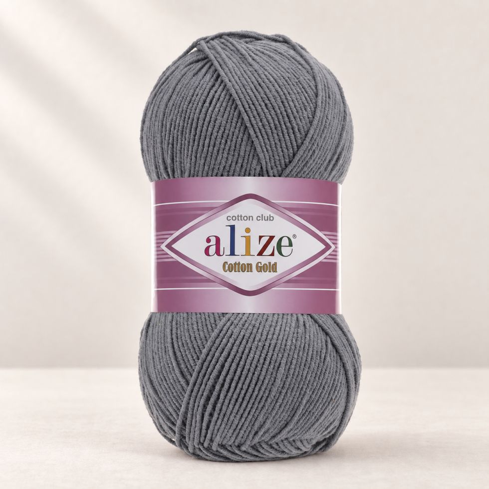 Alize Cotton Gold 87 - tmavá sivá