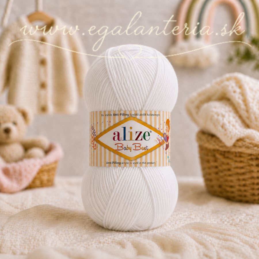 Alize Baby Best 55 - biela
