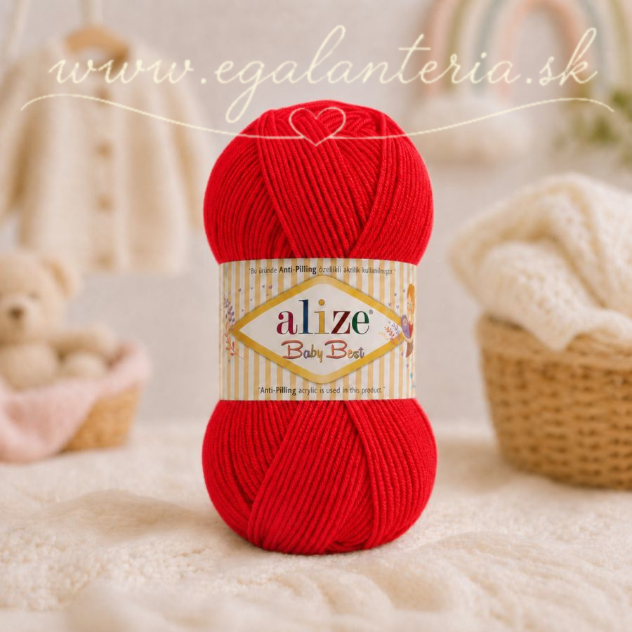 Alize Baby Best 56 - červená