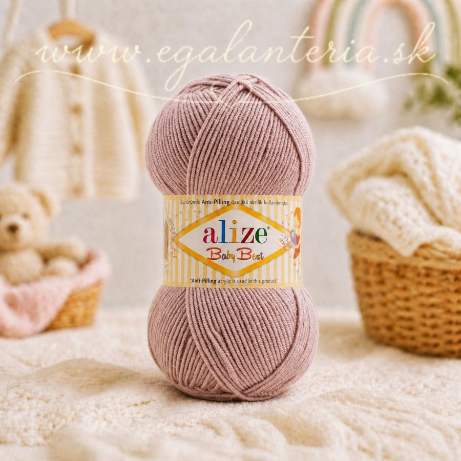 Alize Baby Best 142 - hnedá