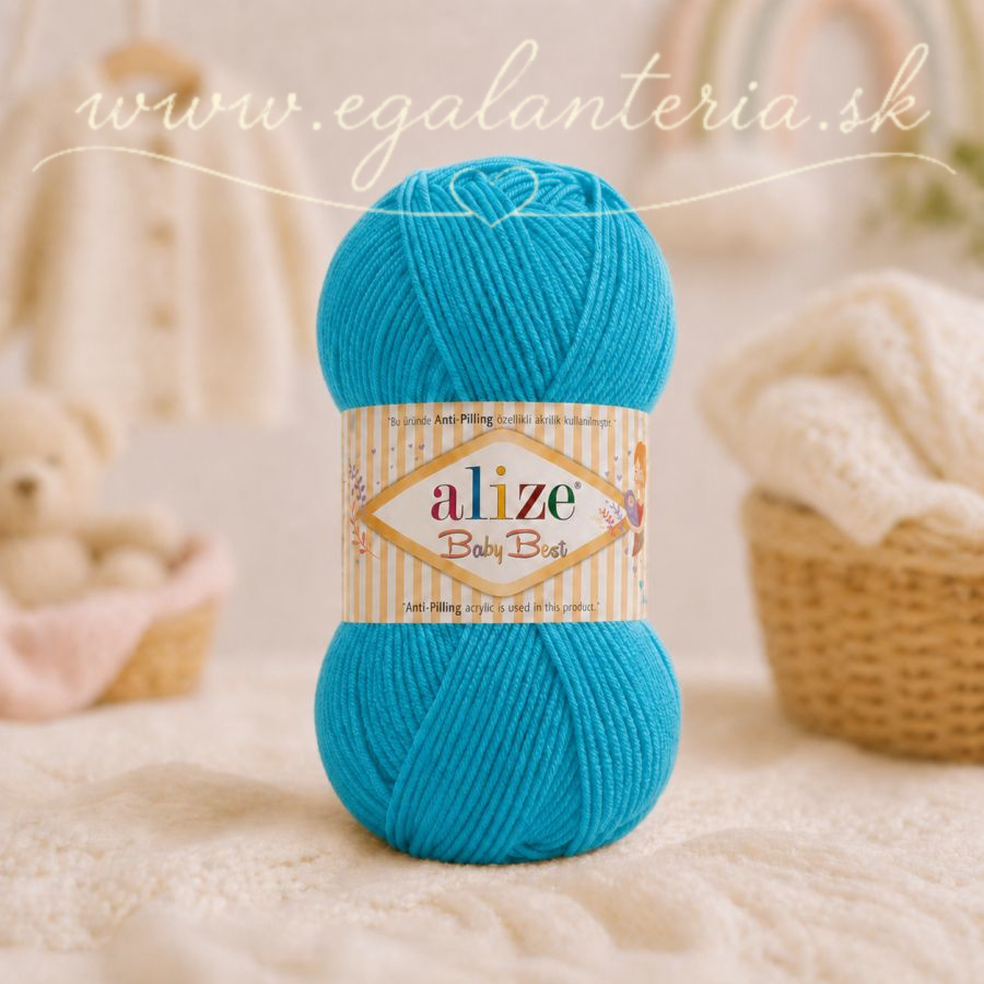 Alize Baby Best 287 - tyrkysová