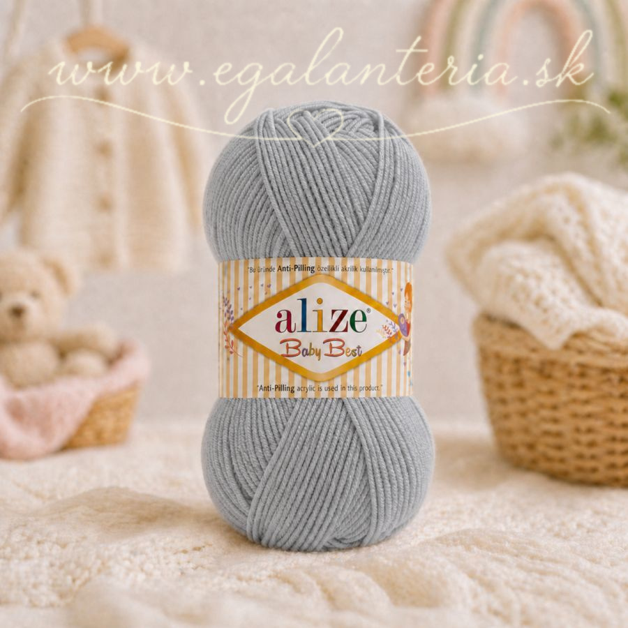 Alize Baby Best 344 - sivá
