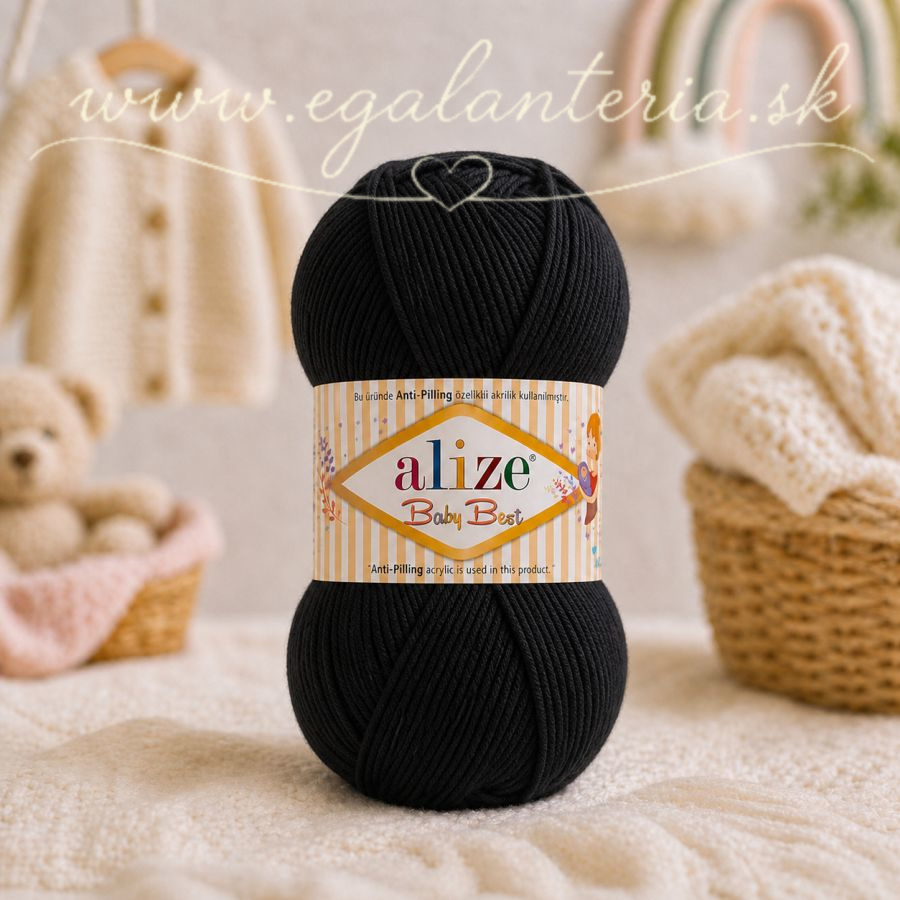 Alize Baby Best 60 - čierna