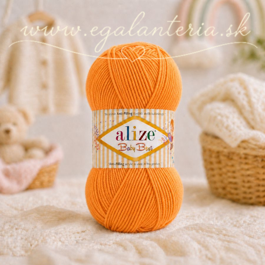 Alize Baby Best 336 - oranžová