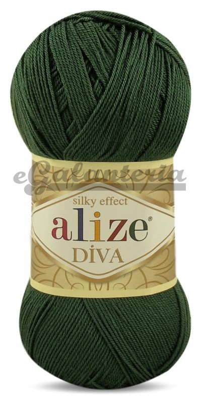 Alize Diva 131 - khaki zelená
