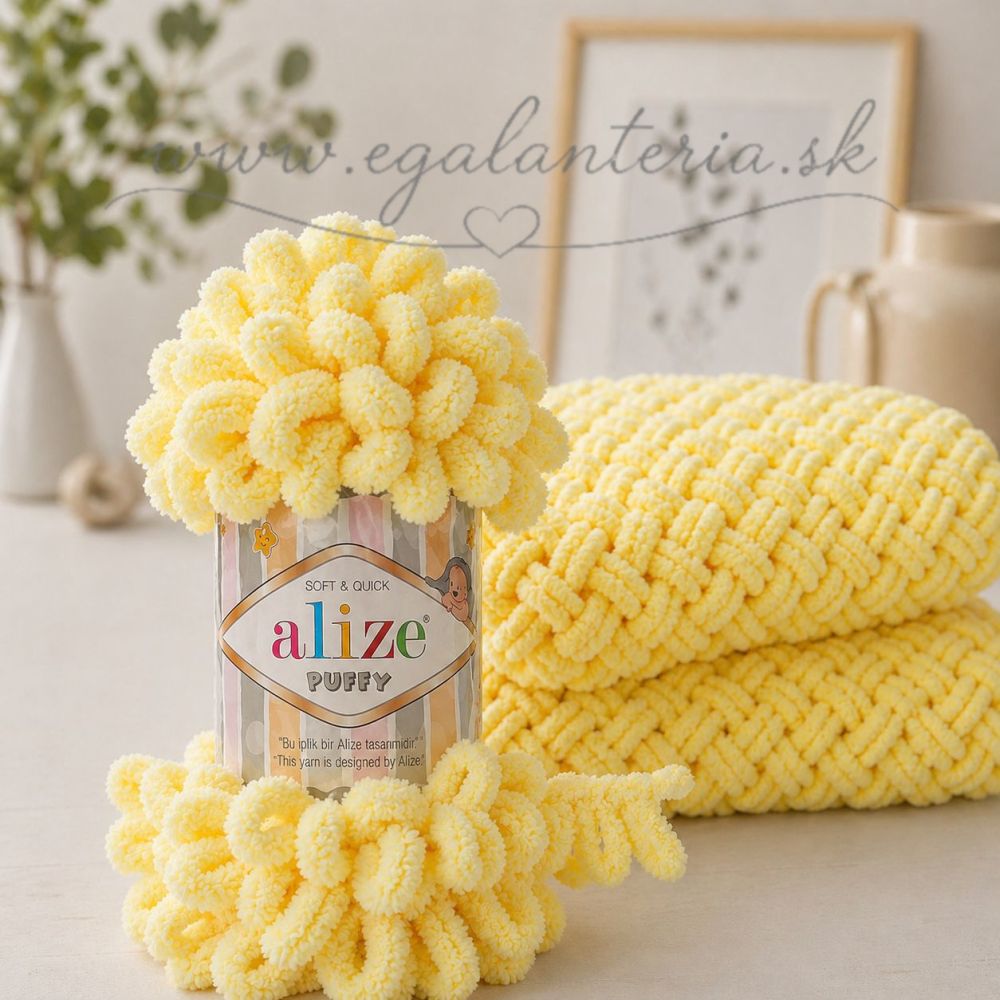 Alize Puffy 13 - svetlá žltá