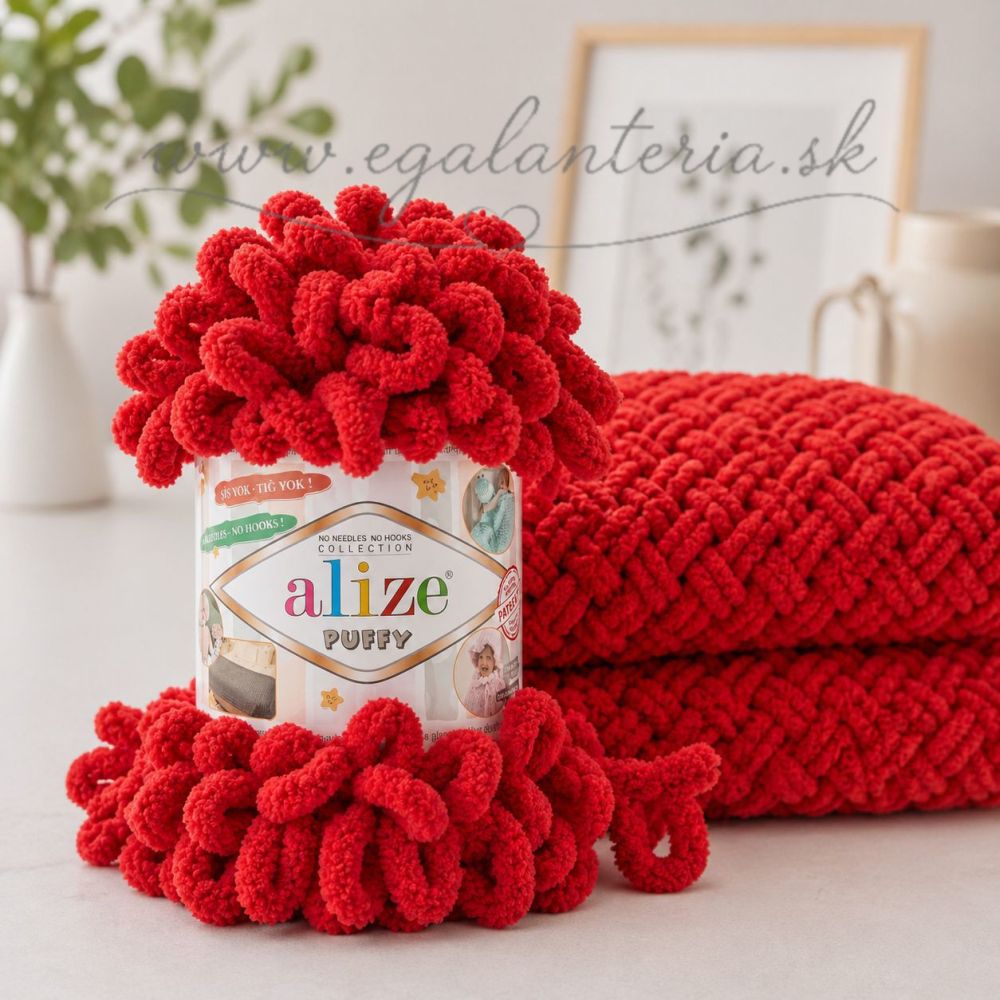 Alize Puffy 56 - červená