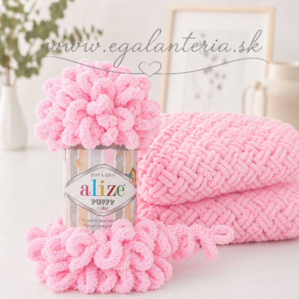 Alize Puffy 185 - baby ružová