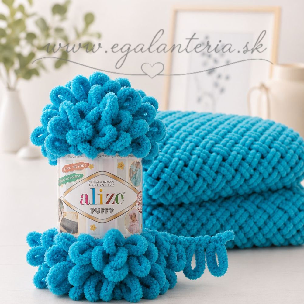 Alize Puffy 16 - tmavá tyrkysová