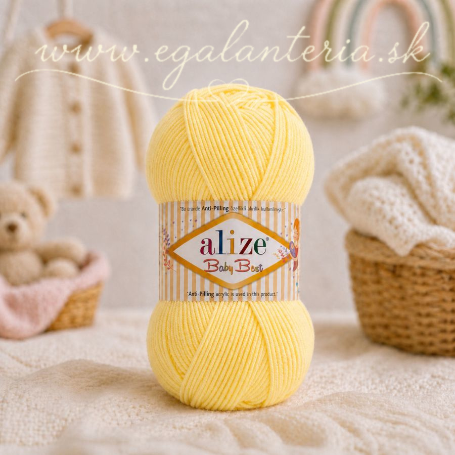 Alize Baby Best 250 - svetlá žltá