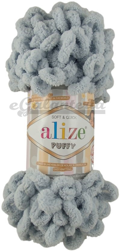 Alize Puffy 416 - sivo modrá
