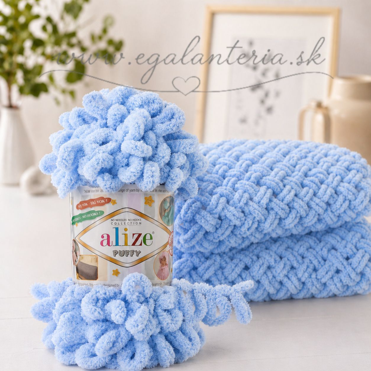 Alize Puffy 183 - svetlá modrá